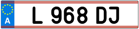 Trailer License Plate
